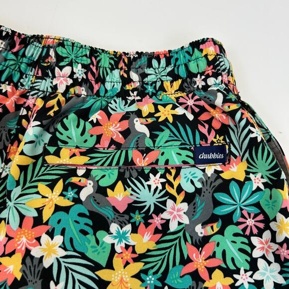 Chubbies The Boomerangs Swim Trunks Shorts Swimming Lined 5.5" Black XS X-Small - Picture 4 of 6